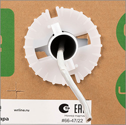 кабель витая пара внутренний U/UTP Cat5e 4 х 2 х 0,48 мм Wrline WR-UTP-4P-C5E-L-LSZH-GY - упаковка 305м