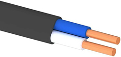 кабель силовой ВВГ-Пнг(А)-LS 2х1,5 ок(N;PE)-0,66кВ - внешний вид