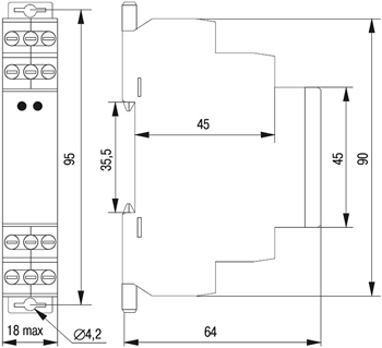 размеры импульсного реле
