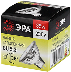 лампа галогенная GU5.3-JCDR(MR16)-35W-230V-CL "Эра" - упаковка