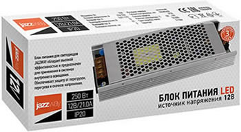 блок питания Jazzway BSPS 12V21,0A=250w IP20 - упаковка