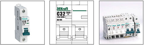 модульные автоматические выключатели Dekraft ВА-105 - особенности конструкции