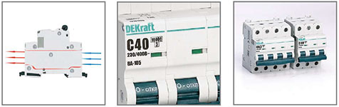 модульные автоматические выключатели Dekraft ВА-105 - особенности конструкции