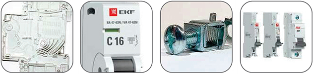 модульные автоматические выключатели ВА 47-63N EKF PROxima 4,5кА - особенности конструкции