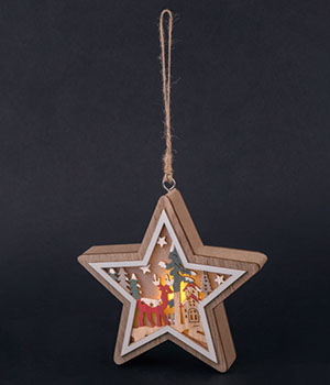 игрушка елочная Navigator NGF-D045-05 - включенная