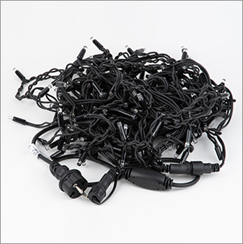 led гирлянда Uniel ULD-B3010-200/TBK Warm White IP67 - изоляция провода из каучука