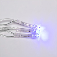 led гирлянда Uniel ULD-C3020-240/STK Blue IP44 - прозрачный провод