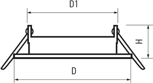 светильник точечный встраиваемый Jazzway РGХ5Зd - размеры
