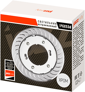 светильник точечный встраиваемый Jazzway РGХ5Зd AL35-Chrome - упаковка