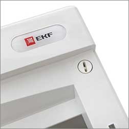 корпус навесной EKF PROxima ux-4x12-nw Unix - быстрое соединение лицевой панели с основанием