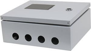 корпус металлический навесной ЩРн-12зо УХЛ2 IP54 "Электростандарт" (Киров) с окном - ввод кабеля снизу