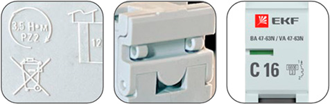 выключатели автоматические ВА 47-63N 6кА EKF - особенности конструкции