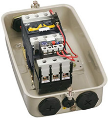 пускатель КМИ-34062 - 49562 IP54 IEK в оболочке - вид без крышки