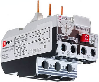 реле тепловое РТЭ EKF PROxima для установки на КМЭ 9-18А - внешний вид