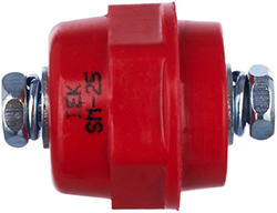изолятор силовой SM25 (М6) IEK с болтом - внешний вид