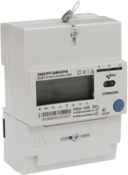 счетчик "Энергомера" CE207 R7.849.2.OG.QUVLF GS01 SPds - внешний вид