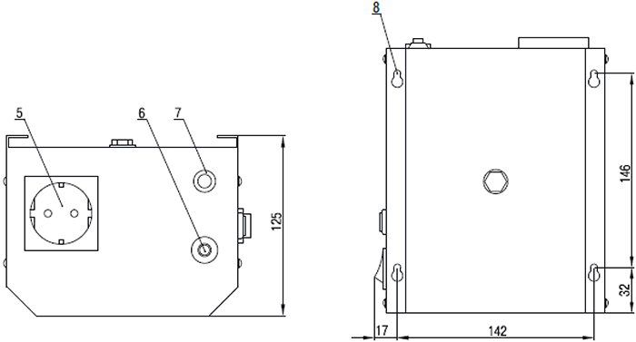 стабилизатор напряжения IEK Boiler - устройство и размеры прибора