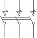 рубильник ВР32И-35В31250 250А IEK - схема подключения