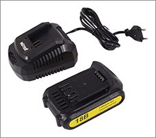 триммер аккумуляторный Huter GET-18-2Li - аккумулятор и зарядное устройство