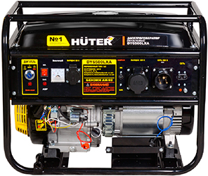 генератор бензиновый Huter DY6500LXA с функцией АВР - внешний вид