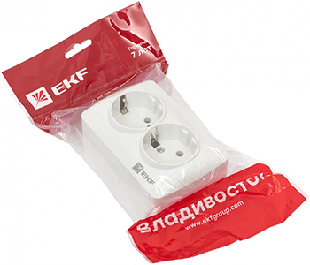 розетка 2-местная EKF EQR16-129-30-54 "Владивосток" - упаковка