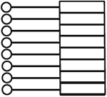 розетка 1-местная RJ45 EKF "Минск" - схема подключения