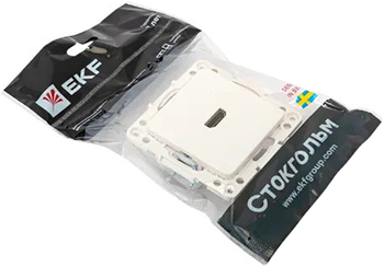 розетка HDMI EKF EYA00-327-10 "Стокгольм" - упаковка