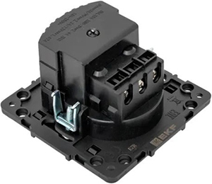 розетка 1-местная EKF EZR16-2USB-typeA "Стокгольм" - вид с тыльной стороны