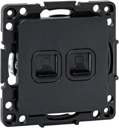 розетка двойная RJ45 EKF EZK02-035-10 "Стокгольм" - внешний вид