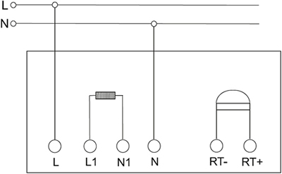 термостат IEK серии Skandy - схема подключения