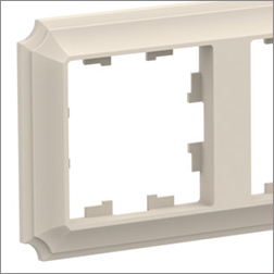 рамка многопостовая Systeme Electric AtlasDesign Antique бежевый - внешний вид