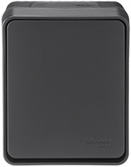 переключатель 1-клавишный Systeme Electric AtlasDesign Profi54 антрацит - внешний вид