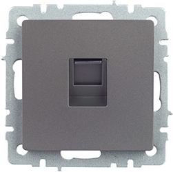 розетка компьютерная RJ45 кат.5E IEK РК10-БрС Brite - внешний вид