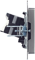 розетка компьютерная RJ45 кат.5E IEK РК10-БрС Brite - внешний вид