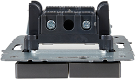 выключатель 2-клавишный проходной IEK ВС10-2-6-БрС Brite - вид сбоку