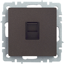 розетка компьютерная RJ45 кат.5E IEK РК10-БрТБ Brite - внешний вид