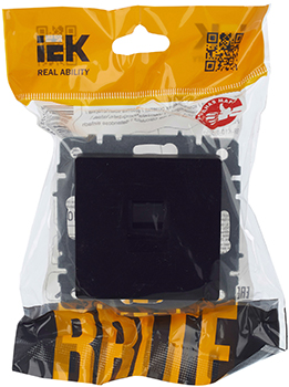 розетка компьютерная RJ45 кат.5E IEK РК10-БрЧ Brite - упаковка