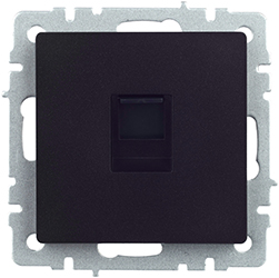 розетка компьютерная RJ45 кат.5E IEK РК10-БрЧ Brite - внешний вид