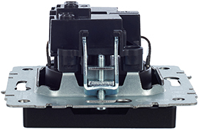 розетка 1-местная IEK РС11-1-0-БрЧ Brite - вид сбоку