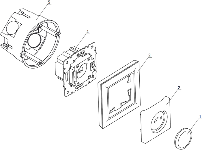 светорегулятор поворотно-нажимной IEK Brite - монтаж