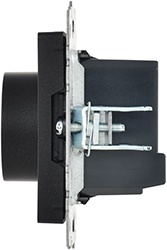 терморегулятор электронный IEK ТС10-1-БрЧ Brite - вид сбоку