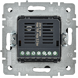 терморегулятор электронный IEK ТС10-1-БрЧ Brite - вид с тыльной стороны