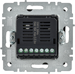 терморегулятор электронный IEK ТС10-1-БрТБ Brite - вид с тыльной стороны