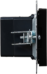 розетка двойная USB A+A IEK РЮ10-1-БрЧ Brite - вид сбоку