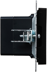 розетка двойная USB A+С IEK РЮ11-1-БрЧ Brite - вид сбоку