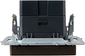 розетка двойная USB A+С IEK РЮ11-1-БрТБ Brite - вид сбоку