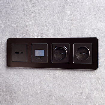 электроустановочные изделия IEK Brite - пример установки