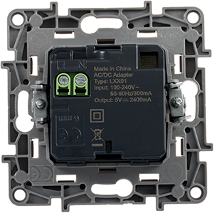 розетка 2 х USB тип А Legrand Etika - вид с тыльной стороны