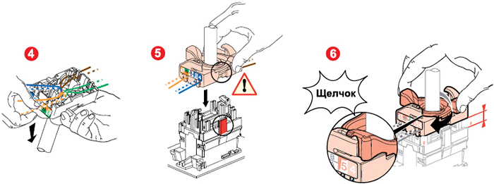 розетки информационные RJ45 Legrand Etika - подключение