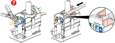 розетки информационные RJ45 Legrand Etika - подключение